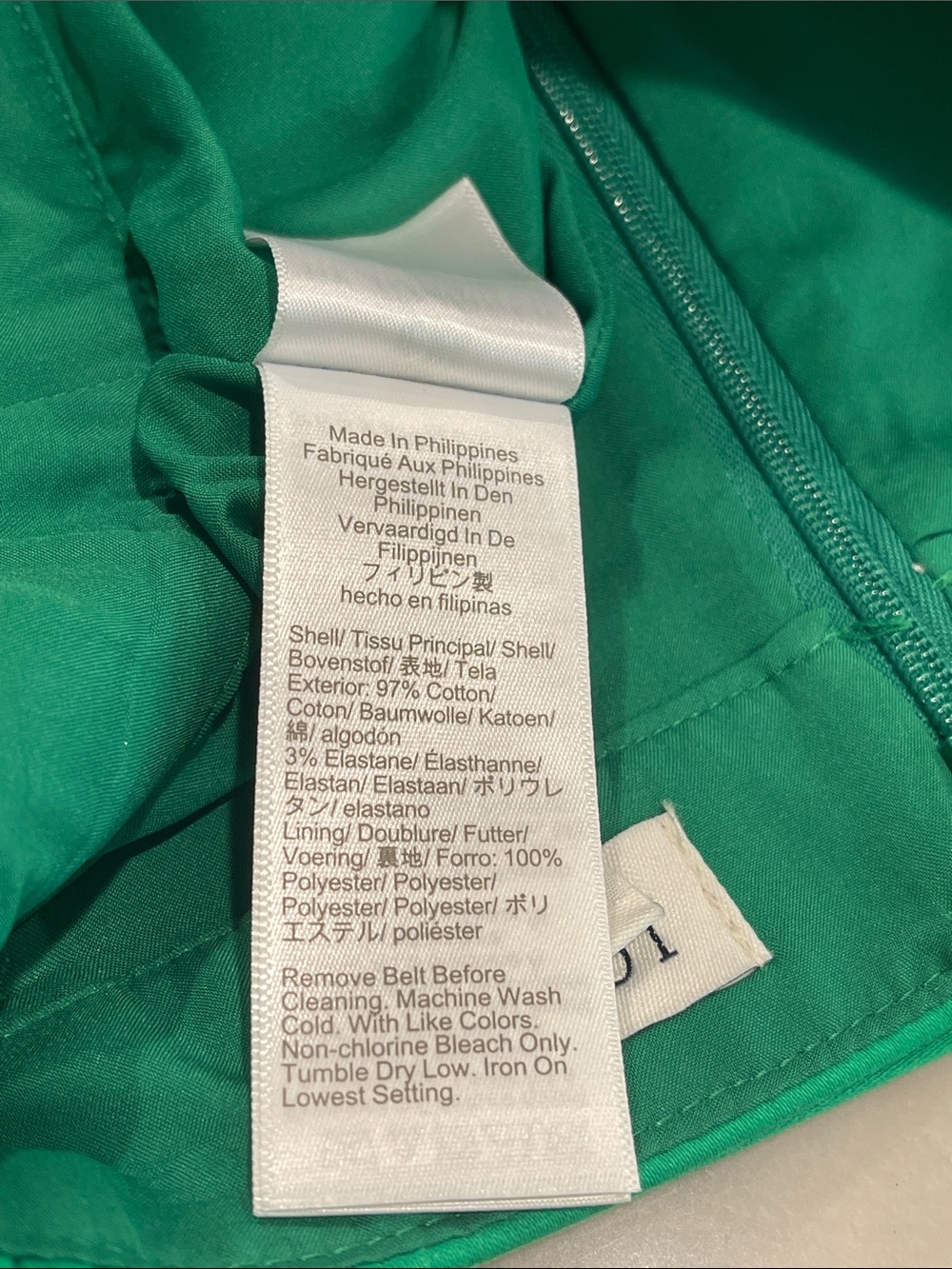 J.Crew Sateen Belted Pencil Skirt In Kelly Green Size 6 - Picture 7 of 8